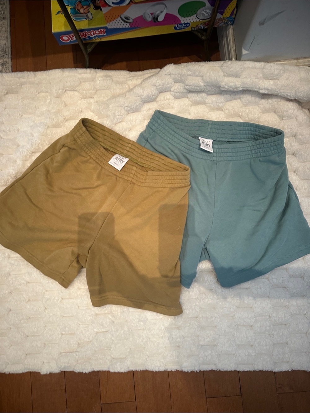 TNA Women’s Bike Shorts — Olive Green and Teal